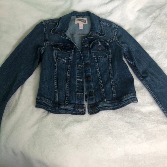 Dark Blue Jean Jacket - Picture 1 of 2